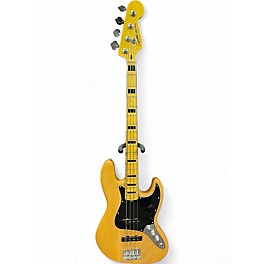 Used 2014 Squier Vintage Modified Jazz Bass Natural Electric Bass Guitar