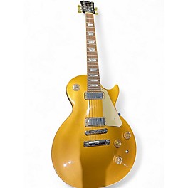 Used 2015 Gibson Les Paul Deluxe 2015 Gold Solid Body Electric Guitar