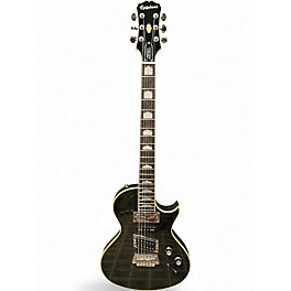 Used 2016 Epiphone Nighthawk Custom Reissue TRANS BLACK Solid Body Electric Guitar
