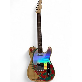 Used 2018 Fender Jimmy Page Dragon Art Telecaster Natural Solid Body Electric Guitar