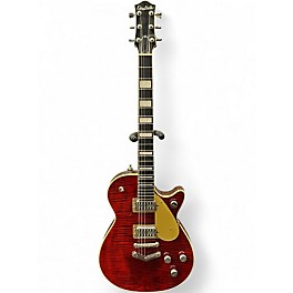 Used 2019 Gretsch Guitars G6228FM Players Edition Jet™ BT with V-Stoptail and Flame Ma RED Solid Body Electric Guitar