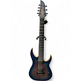 Used 2019 Schecter Guitar Research KM-7 MK-III Blue Crimson Solid Body Electric Guitar