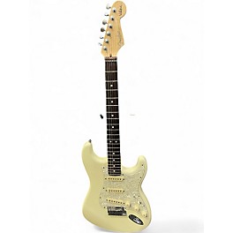 Used 2020 Fender Artist Series Jeff Beck Stratocaster Antique White Solid Body Electric Guitar