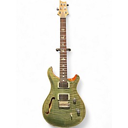 Used 2020 PRS CE24 Semi-Hollow Trampas Green Hollow Body Electric Guitar