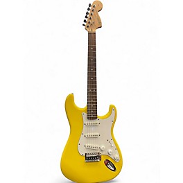 Used 2020 Squier Affinity Stratocaster Yellow Solid Body Electric Guitar