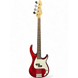 Used 2020s Peavey Milestone BXP Candy Apple Red Electric Bass Guitar