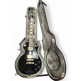 Used 2021 Epiphone Les Paul Custom Ebony Solid Body Electric Guitar