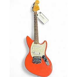 Used 2021 Fender Jagstang Fiesta Red Solid Body Electric Guitar