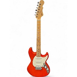Used 2021 G&L Fullerton Deluxe-Skyhawk Clear Orange Solid Body Electric Guitar