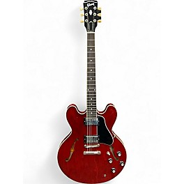 Used 2021 Gibson ES335 Cherry Hollow Body Electric Guitar