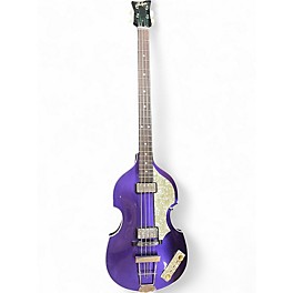 Used 2021 Hofner 62 CUSTOM SHOP VIOLIN BASS Purple Electric Bass Guitar