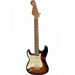 Used 2021 Squier Classic Vibe 1960S Stratocaster Left Handed 3 Color Sunburst Electric Guitar