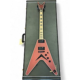 Used 2022 Dean USA Custom V Satin Red Solid Body Electric Guitar