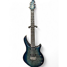 Used 2022 Ernie Ball Music Man John Petrucci Majesty 6 Blue Silk Solid Body Electric Guitar