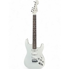 Used 2022 Fender AERODYNE STRATOCASTER POLAR WHITE Solid Body Electric Guitar