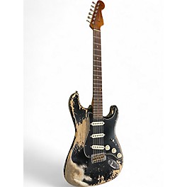 Used 2022 Fender CUSTOM SHOP LTD POBLANO RELIC STRAT BLACK Solid Body Electric Guitar