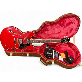 Used 2022 Gibson ES335 Cherry Hollow Body Electric Guitar