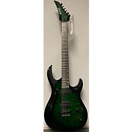 Used Used 2022 Kiesel A6H Aries 6 Custom Built Emerald Green Blackburst Solid Body Electric Guitar