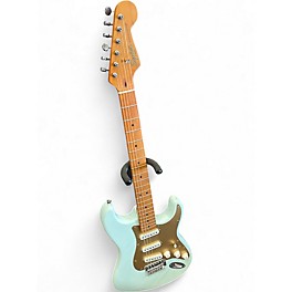 Used 2022 Squier Stratocaster 40th Anniversary Sonic Blue Solid Body Electric Guitar