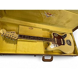 Used 2023 Fender CUSTOM SHOP '66 JAGUAR DELUXE CLOSET CLASSIC Olympic White Solid Body Electric Guitar