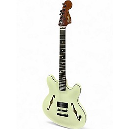 Used 2023 Fender Tom Delonge Starcaster satin white Hollow Body Electric Guitar