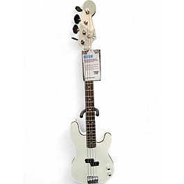 Used 2023 Fender aerodyne precision bass Olympic White Electric Bass Guitar