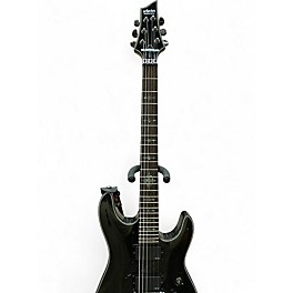 Used 2023 Schecter Guitar Research Damien Elite 6 Floyd Rose Silver Sparkle Solid Body Electric Guitar