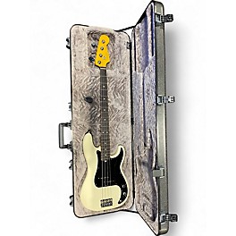 Used 2024 Fender American Professional Precision II Bass Olympic White Electric Bass Guitar