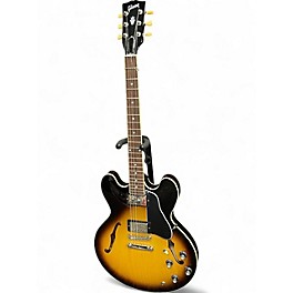 Used 2024 Gibson ES335 2 Tone Sunburst Hollow Body Electric Guitar