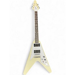 Used 2024 Gibson Flying V WHITE Solid Body Electric Guitar