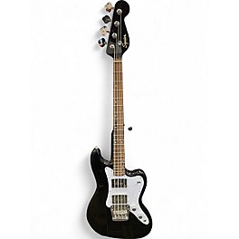 Used 2024 Squier Rascal Bass - Paranormal Series Metallic Black Electric Bass Guitar