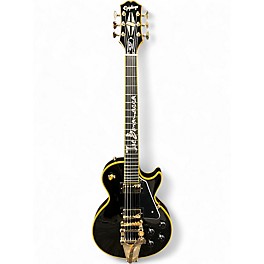 Used 2025 Epiphone 59 Les Paul Custom Joe Bonamassa with Custom Inlay Black Solid Body Electric Guitar