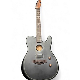 Used 2025 Fender Acoustasonic Player Telecaster Black Acoustic Electric Guitar