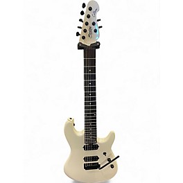 Used 2025 Sterling by Music Man JASON RICHARDSON CUTLASS 7 STRING SIGNATURE PERAL WHITE Solid Body Electric Guitar