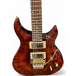 Used Agile PS970 BROWN QUILT Solid Body Electric Guitar