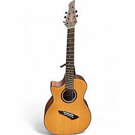 Used Agile RENAISSANCE LEFT HANDED Natural Acoustic Electric Guitar