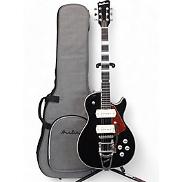 Used Airline Eastman Mercury Deluxe Black Solid Body Electric Guitar