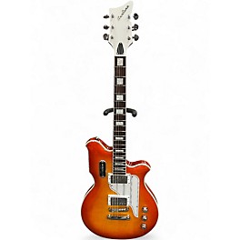 Used Airline MAP ORANGE FLAMEBURST Solid Body Electric Guitar