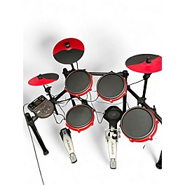 Used Alesis Nitro Max Special Edition Red Electric Drum Set
