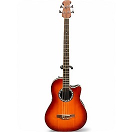 Used Applause AE140-4 Cherry Burst Acoustic Bass Guitar