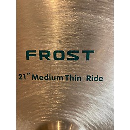Used Used Aqua 21in Frost Medium Thin Ride Cymbal