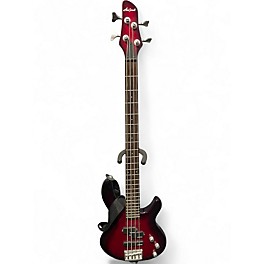 Used Aria Pro II IGB-STD Red to Black Fade Electric Bass Guitar