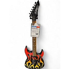 Used B.C. Rich A.S.M. Body Art Collection "Torchy" Black Solid Body Electric Guitar