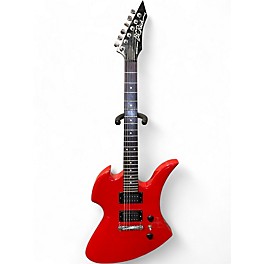 Used B.C. Rich Bronze Series Mockingbird Red Solid Body Electric Guitar