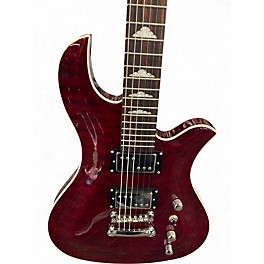 Used B.C. Rich Eagle Masterpiece Crimson Red Trans Solid Body Electric Guitar