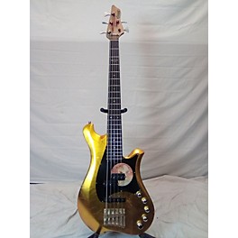 Used Used Bacci Marleo 5 Gold Leaf Electric Bass Guitar