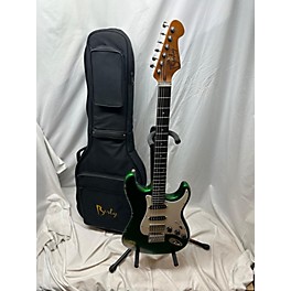 Used Used Berly S-Type Hard Tail Metallic Green Solid Body Electric Guitar