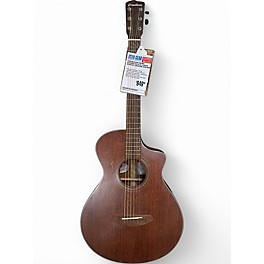 Used Breedlove Organic Wildwood Pro CE All-African Mahogany Concertina Acou Brown Acoustic Electric Guitar