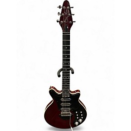 Used Burns BRIAN MAY SIGNATURE RED SPECIAL Crimson Red Trans Solid Body Electric Guitar