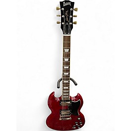 Used Burny Double Cut Vintage Cherry Solid Body Electric Guitar